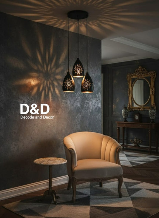 D&D Cluster Pendant Beta Hanging Wall Lamp 3 pieces - Classic Series