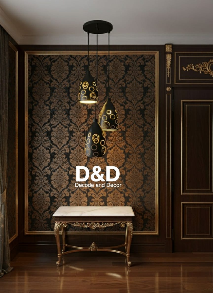 D&D Cluster Pendant Gamma Hanging Wall Lamp 3 Pieces - Classic Series