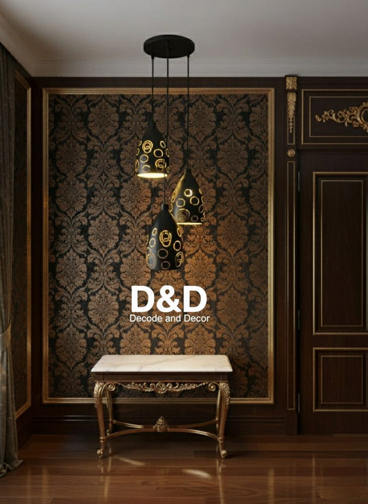 D&D Cluster Pendant Gamma Hanging Wall Lamp 3 Pieces - Classic Series